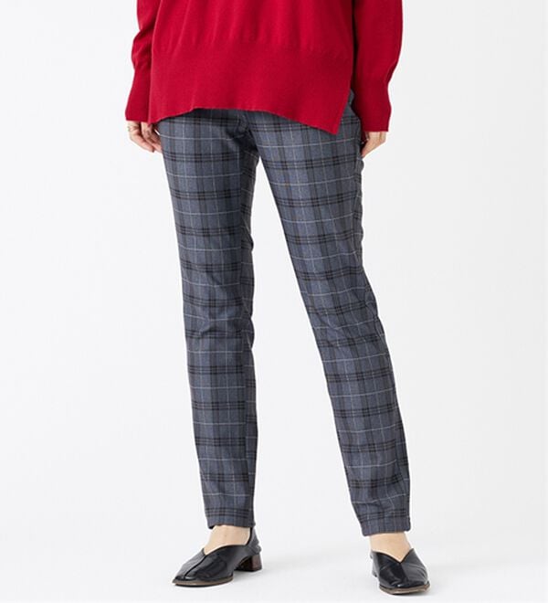 BELLUNA（ベルーナ）の「ウエストらくらく！ふっくら裏起毛ストレッチパンツ（フルレングスパンツ）」｜詳細画像