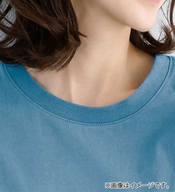 BELLUNA（ベルーナ）の「ひんやリッチコットン大人のゆったりドルマンＴシャツ（カットソー）」｜詳細画像