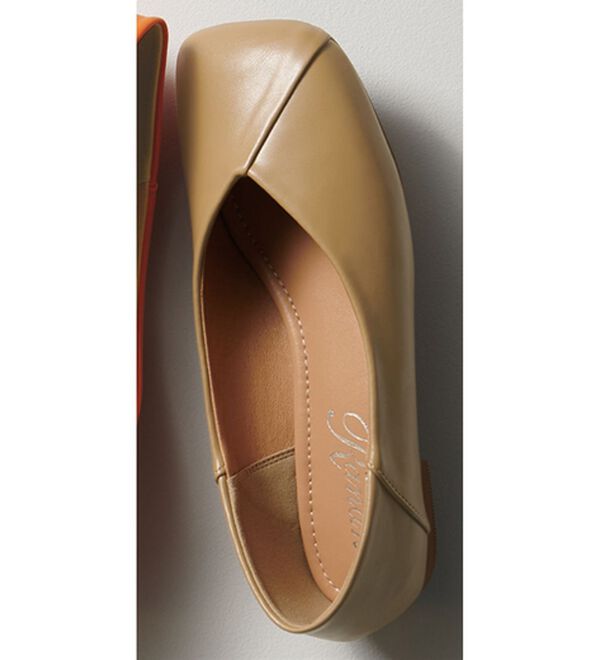 RANAN（ラナン）の「Ｖカットスクエアトゥバブーシュ（フラットシューズ）」｜オーク