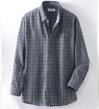 「シンプル＆プラス　フランネルチェックシャツ（メンズシャツ）」