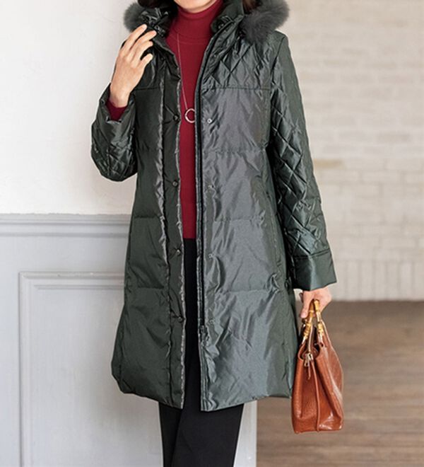 ルフラン（ルフラン）の「シャンブレーキルトダウンコート＜クリントス＞（ダウンコート・ジャケット・ベスト）」｜詳細画像