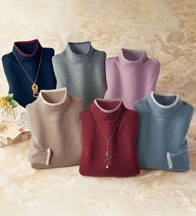 BELLUNA（ベルーナ）の「チクチクしない！ラメ入りウォッシャブルセーター（ニット・セーター）」