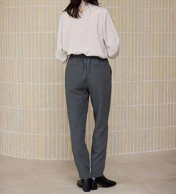 RANAN（ラナン）の「あったか！裏起毛美脚シルエットタックパンツ（フルレングスパンツ）」｜詳細画像