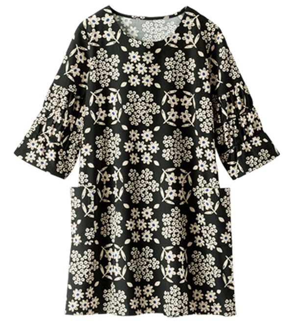 BELLUNA（ベルーナ）の「ひんやり冷感素材花柄プリントチュニック（チュニック）」｜詳細画像