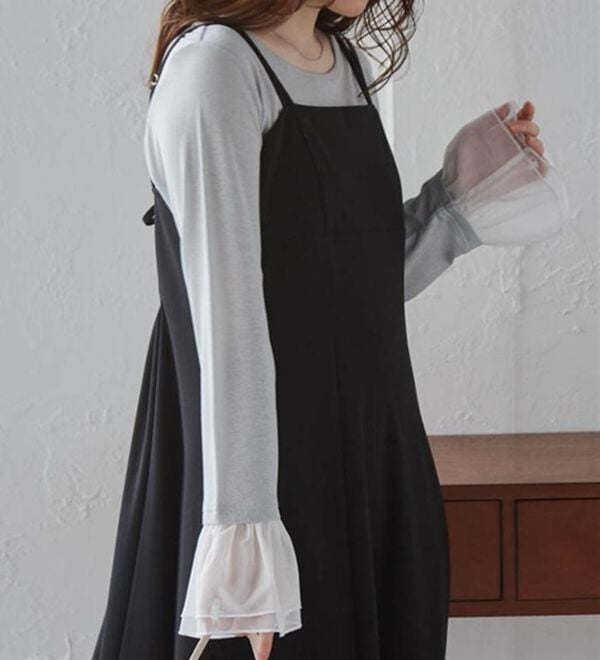 RANAN（ラナン）の「フレアーチュール袖スラブシアーＴ（カットソー）」｜詳細画像