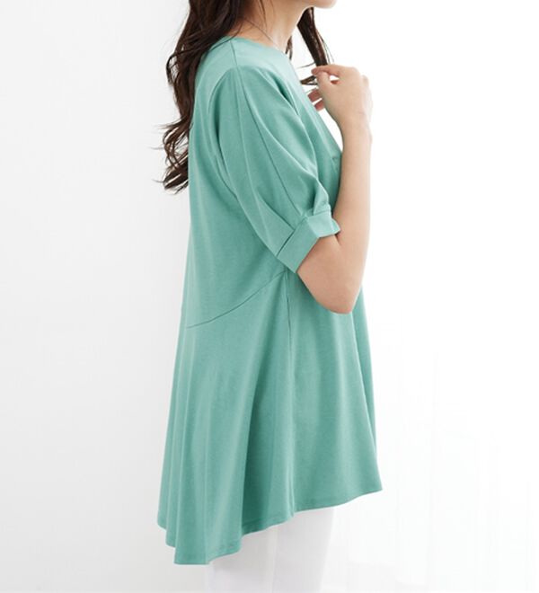 BELLUNA（ベルーナ）の「バックフレアーパフ袖プルオーバー（カットソー）」｜詳細画像