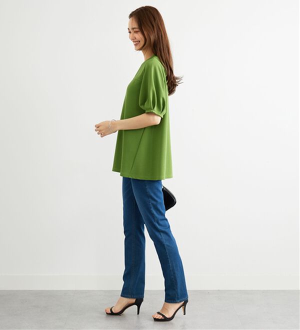 BELLUNA（ベルーナ）の「ポコポコ素材ふんわり袖チュニック（チュニック）」｜詳細画像