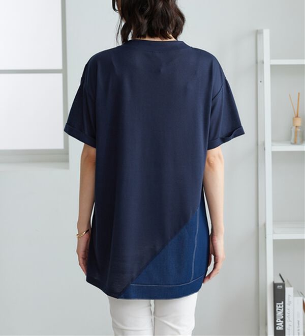 BELLUNA（ベルーナ）の「デニム切替デザインチュニック（チュニック）」｜詳細画像