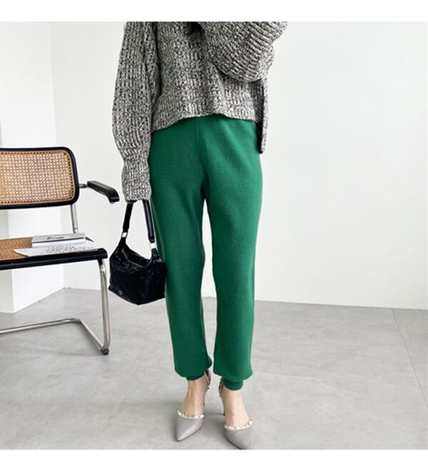 GeeRA（ジーラ）の「ニットジョガーパンツ（フルレングスパンツ）」｜詳細画像