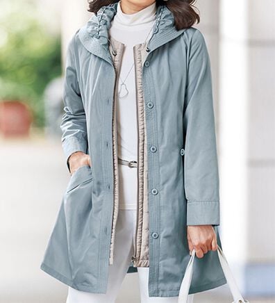 BELLUNA（ベルーナ）の「長期で活躍！おしゃれベスト付３ＷＡＹコート（ハーフコート）」