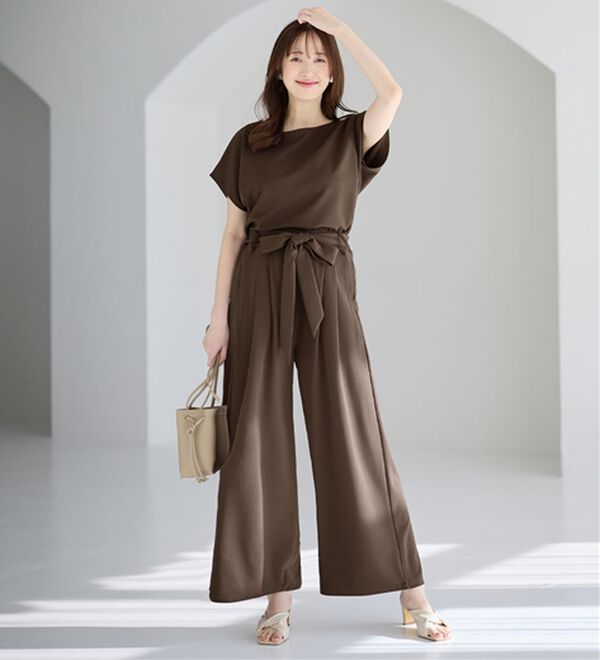 alotta（アロッタ）の「【２点セット】ひんやり涼しいこなれセットアップ（セットアップ）」｜詳細画像