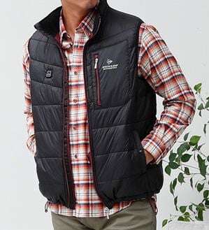 「＜ダンロップ・モータースポーツ＞秒・暖（すぐにあったか）ヒーター付ベスト（メンズベスト）」｜詳細画像