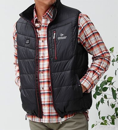 「＜ダンロップ・モータースポーツ＞秒・暖（すぐにあったか）ヒーター付ベスト（メンズベスト）」