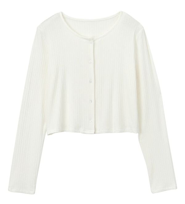 GeeRA（ジーラ）の「接触冷感リブショートカーデ（その他カーディガン）」｜詳細画像