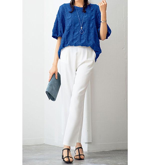 ルフラン（ルフラン）の「着る美人。レースジャカード（カットソー）」｜詳細画像