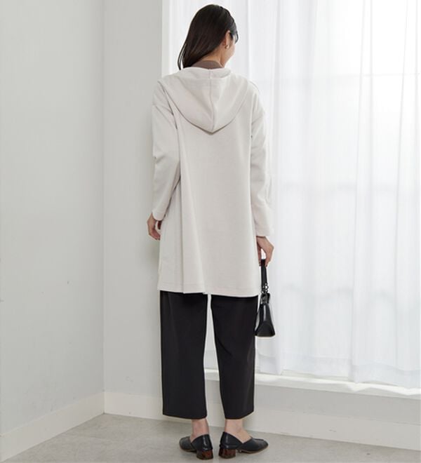 BELLUNA（ベルーナ）の「衿デザインロング丈パーカー（パーカー）」｜詳細画像