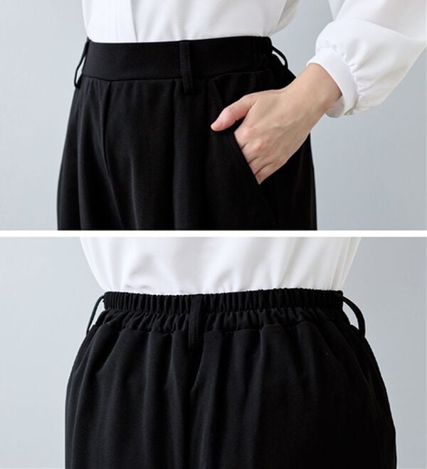 Viola e Viola（ヴィオラ エ ヴィオラ）の「【２点セット】楽ちん！スキッパーブラウスセットアップ（ブラウススーツ）」｜詳細画像