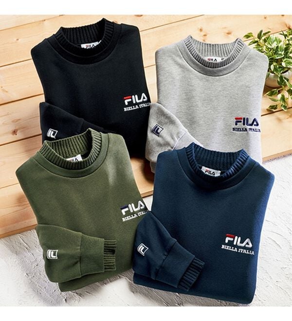 「＜フィラ＞技ありニット使いトレーナー（メンズトレーナー）」｜詳細画像