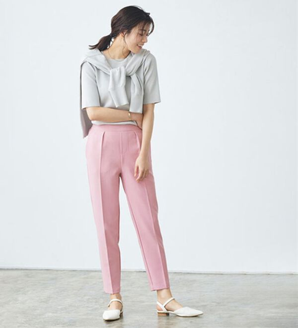 Pierrot（ピエロ）の「多機能ストレッチツイルテーパードパンツ（フルレングスパンツ）」｜詳細画像