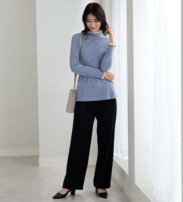 BELLUNA（ベルーナ）の「重ね着風フリル衿プルオーバー（カットソー）」｜詳細画像