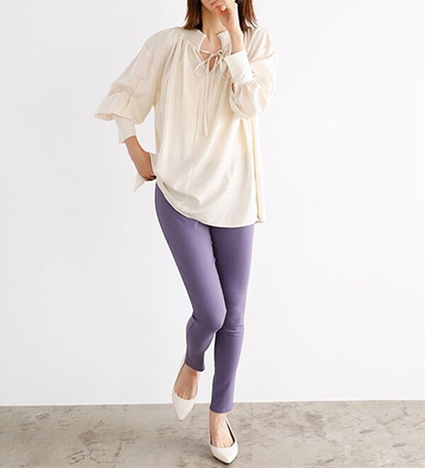 GeeRA（ジーラ）の「嬉しい機能付！美脚スキニーレギンスパンツ（フルレングスタイプ）（フルレングスパンツ）」｜詳細画像