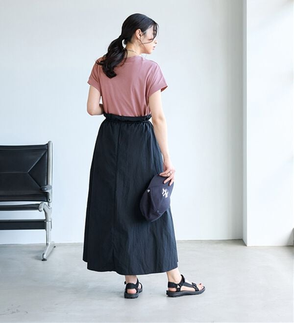 BELLUNA（ベルーナ）の「ひんやリッチコットン大人のゆったりドルマンＴシャツ（カットソー）」｜詳細画像