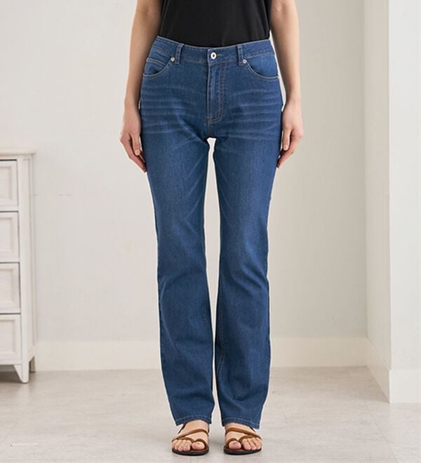 BELLUNA（ベルーナ）の「ヒンヤリ冷感！ライトオンスジーンズ（フルレングスパンツ）」｜詳細画像