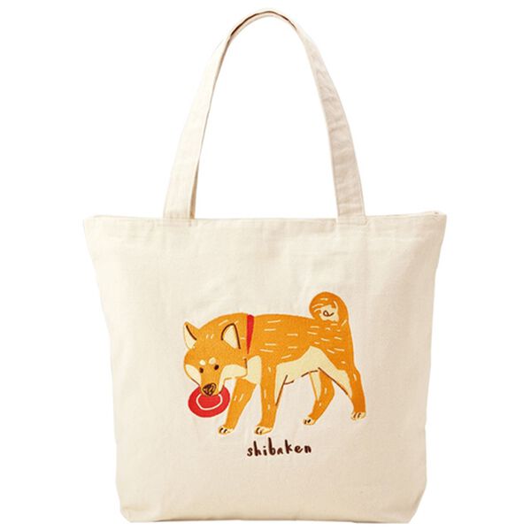 BELLUNA（ベルーナ）の「地球に優しくリサイクルコットン混刺しゅうトート（トートバッグ）」｜詳細画像