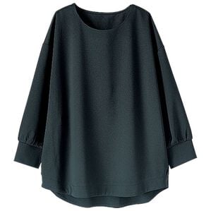 BELLUNA（ベルーナ）の「ストレッチ素材シンプルブラウス（ブラウス）」｜黒