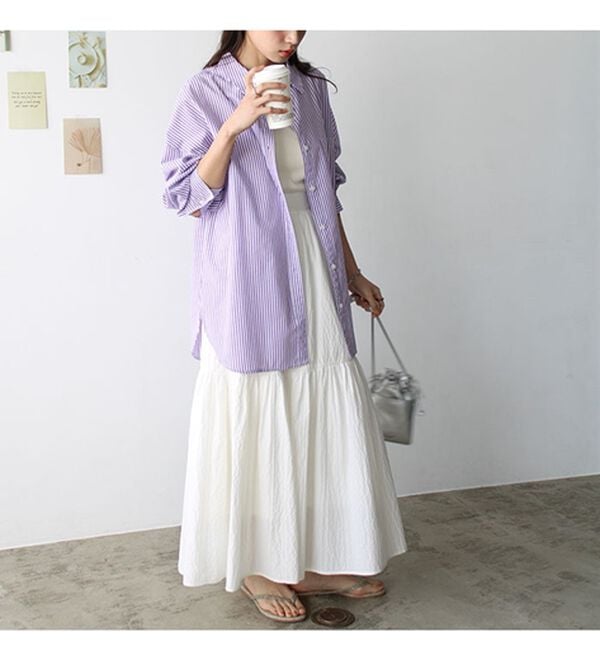 GeeRA（ジーラ）の「アソート柄オーバーサイズシャツ（シャツ）」｜詳細画像