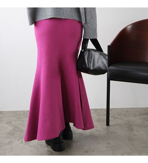 GeeRA（ジーラ）の「ニットマーメイドスカート（ロングスカート）」｜詳細画像