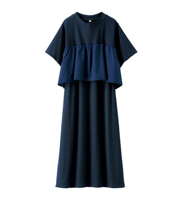 BELLUNA（ベルーナ）の「胸元フリルデザインワンピース（その他ワンピース）」｜詳細画像