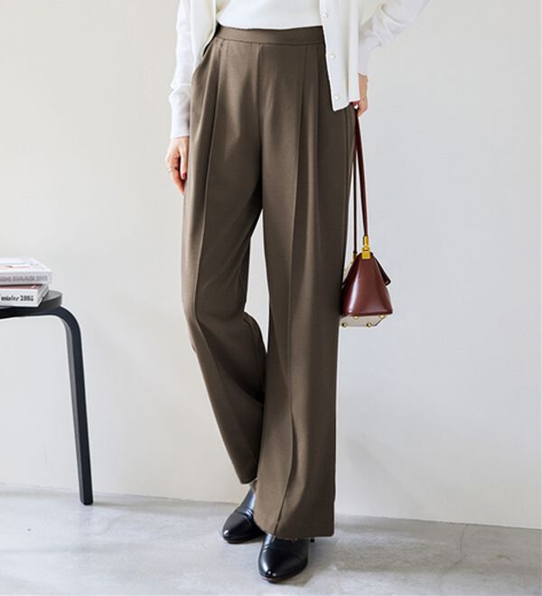 alotta（アロッタ）の「ぐーんと伸びる！ラクして美脚ワイドパンツ（ワイドパンツ・ガウチョ）」｜詳細画像