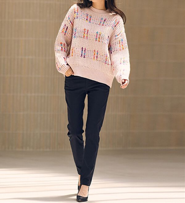 RANAN（ラナン）の「カラフルニットプルオーバー（ニット・セーター）」｜詳細画像