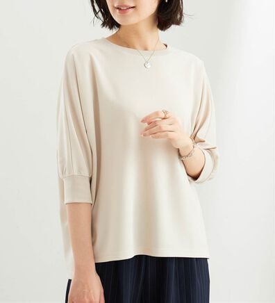 BELLUNA（ベルーナ）の「リブ切替ドルマンデザインプルオーバー（カットソー）」