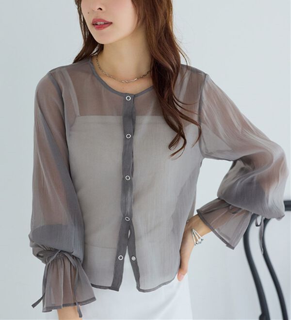 alotta（アロッタ）の「シアーブラウスカーディガン（その他カーディガン）」｜詳細画像