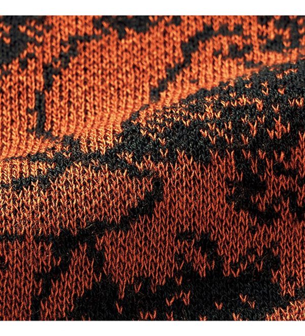 ルフラン（ルフラン）の「日本製　キーネックジャカードニットチュニック（チュニック）」｜詳細画像