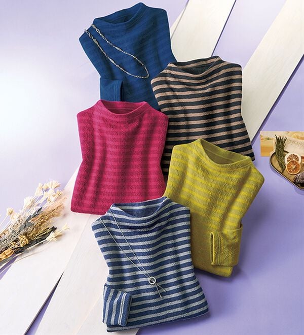 ルフラン（ルフラン）の「あったか裏起毛ジャカード柄プルオーバー（カットソー）」｜詳細画像