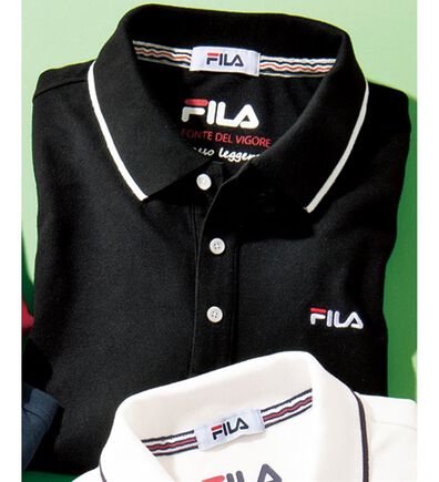 「＜フィラ＞キシリトール加工鹿の子ポロシャツ（メンズポロシャツ）」