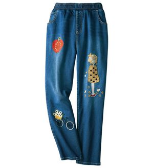 ルフラン（ルフラン）の「裏起毛刺しゅうデニム＜ポリシア＞（その他パンツ）」｜女の子