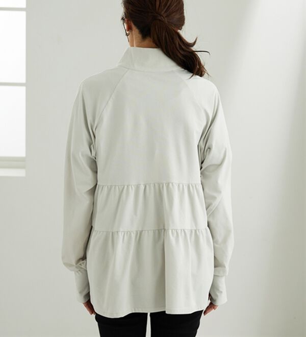 BELLUNA（ベルーナ）の「ティアードデザインラッシュガードＵＶ対策ジャケット（パーカー）」｜詳細画像