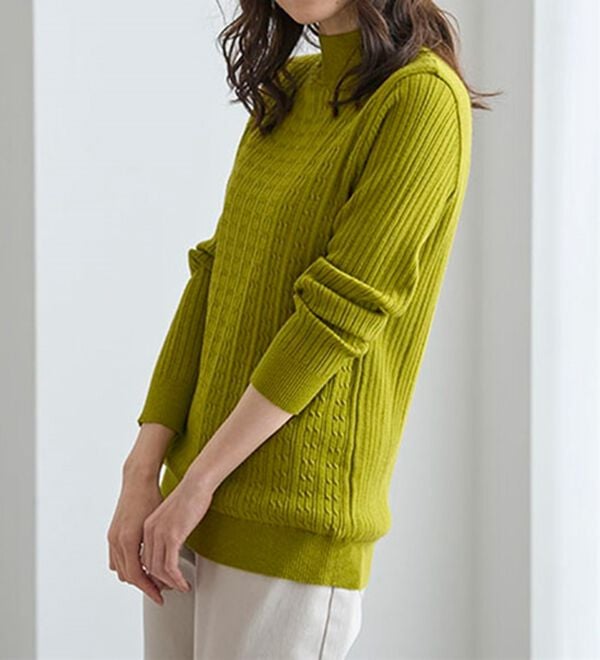 BELLUNA（ベルーナ）の「洗える！裏ベロアあったかセーター（ニット・セーター）」｜詳細画像