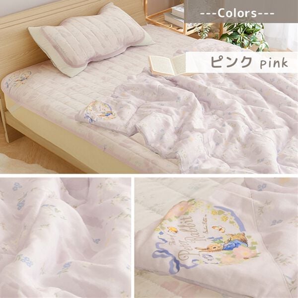 iellio（イエリオ）の「ピーターラビット　二重ガーゼシャビーシック（敷パッド）」｜詳細画像