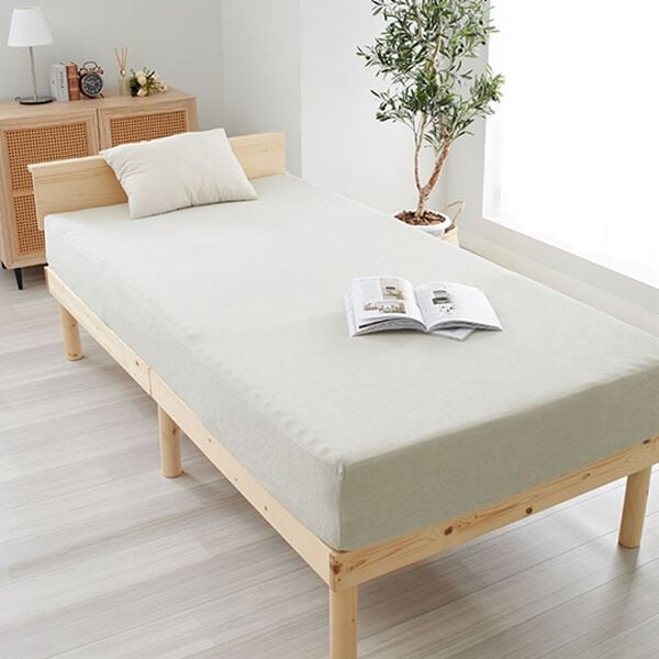 iellio（イエリオ）の「【８日間限定価格】タオル地綿１００％フィットシーツ＜ベッドシーツ・敷布団カバー・ボックスシーツ・のびのび・ぴったり＞（敷布団カバー・シーツ）」｜グレー