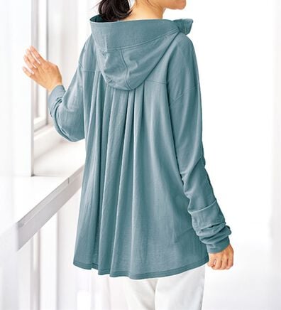 BELLUNA（ベルーナ）の「【接触冷感】絶対に焼けたくない！後プリーツＵＶパーカー（パーカー）」