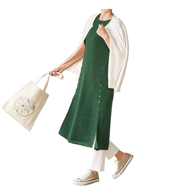 BELLUNA（ベルーナ）の「夏のレイヤードを楽しむサマーニットチュニック（チュニックワンピース）」｜詳細画像