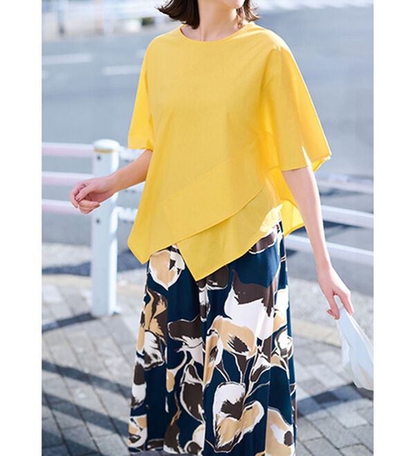 RANAN（ラナン）の「ひんやり！スクエアヘムカットソー（Tシャツ）」｜詳細画像