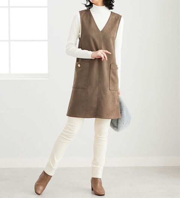 BELLUNA（ベルーナ）の「リブニットタートルプルオーバー（ニット・セーター）」｜詳細画像