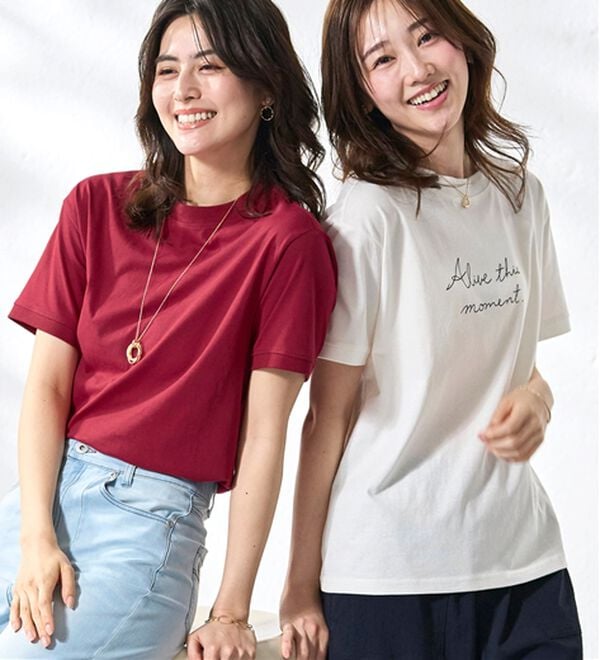 BELLUNA（ベルーナ）の「綿１００％大人顔サマ見えＴシャツ（Tシャツ）」｜詳細画像