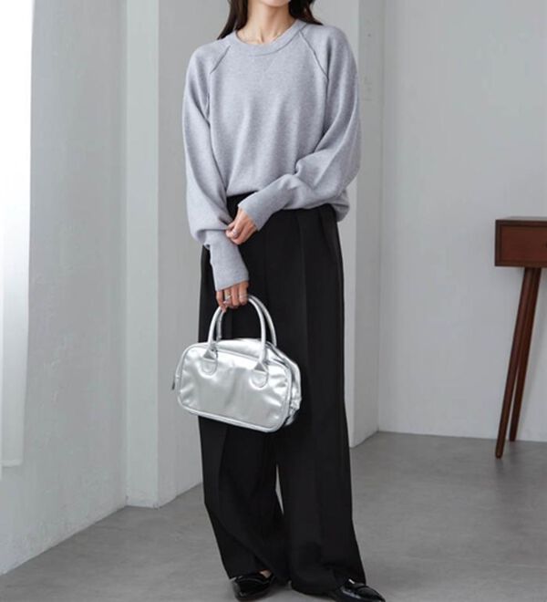 RANAN（ラナン）の「パチパチしにくい！大人のきれいめトレーナーニット（ニット・セーター）」｜詳細画像